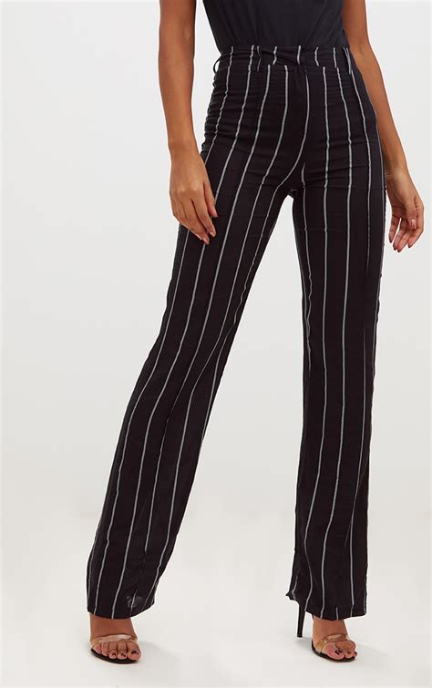 black white pinstripe pants|pinstripe trousers zara.